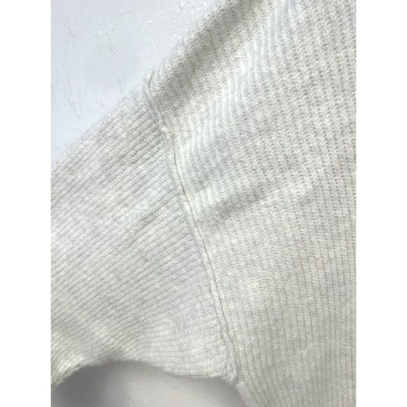 Aerie’ Womens Crew Neck Tunic Over Sized Sweater Off White Grey Soft Sz XL Knit - Picture 6 of 7